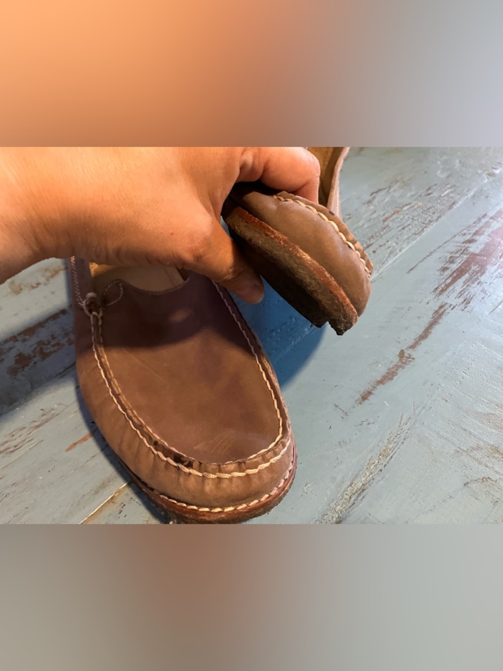 J.D. FISK Men's Soft Brown Leather Slip-On Loafers - Picture 16 of 16